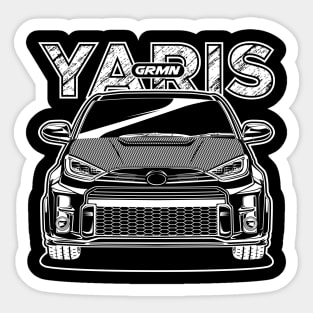 GRMN Yaris - White Print Sticker